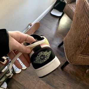 Jordan 1 lows spray paint- barely ever worn believe still have box-